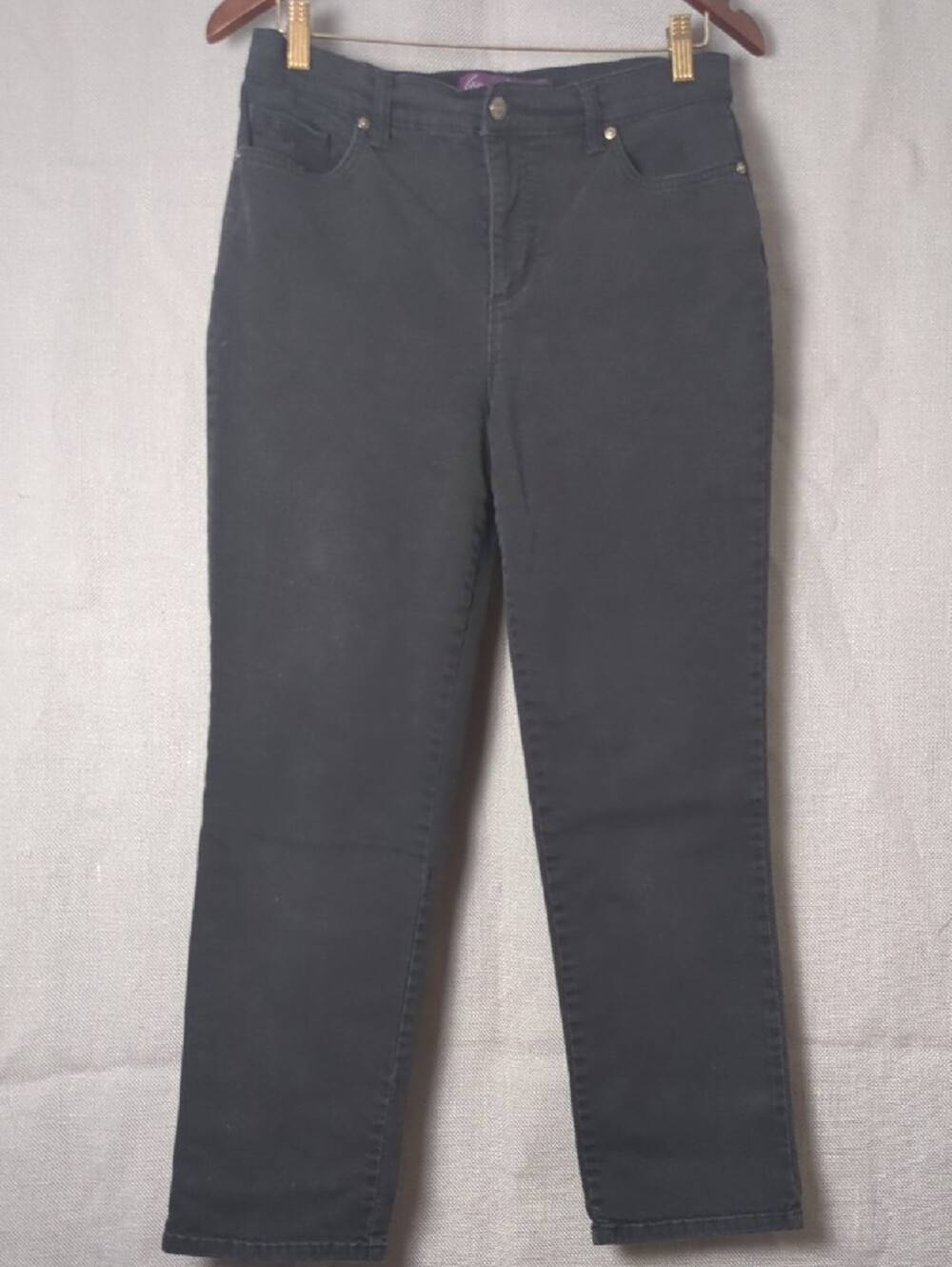 Classic Black Straight-Leg Pants